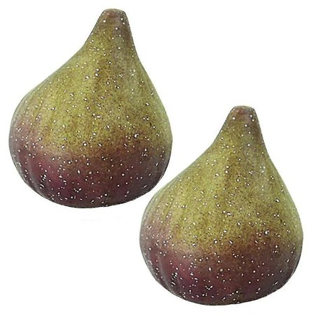 Kunstig Fiken Livaktig Simulert Fikenrekvisitt Hagedekorasjon (2 stk, Grønn) - yuhao