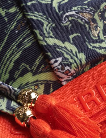 Superdry Sport Print Triangle Bikini Top - Khaki green - 34