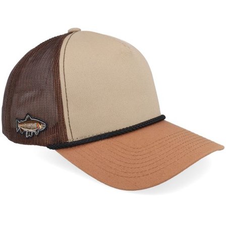 Skillfish - Brun trucker Keps - Tiny Brown Rope Khaki/Brown/Caramel A-frame Trucker @ Hatstore