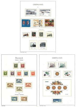 Grønland til 2011 - Samling i 1 frimärksalbum - Postfrisk