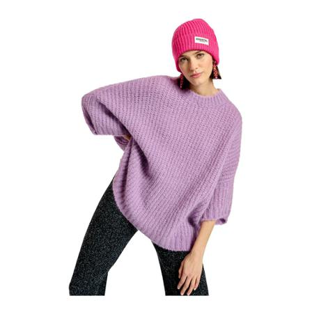 Essentiel Antwerp, Round-neck Knitwear Paars, Dames, Maat:S