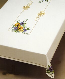 Iso pöytäliina Keto-orvokit-Oehlenschläger