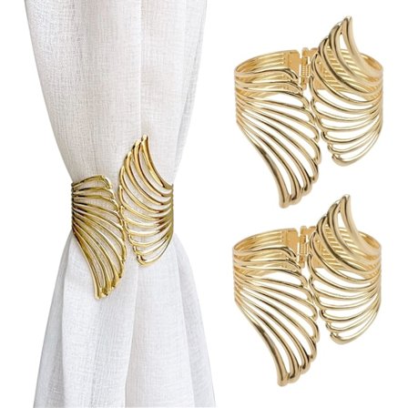 Gardinklemmer, 2 stk. kreative gardinholdere i zinklegering, dekorative