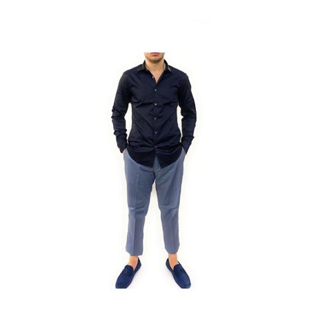 Emporio Armani Shirts , Blauw , Heren , Maat: M