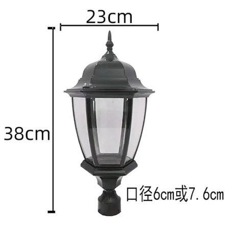 Højeste pol lys sekskantet gade lys hovedlys beskyttelse lokal park græsplæne lys udendørs lys beskyttelse