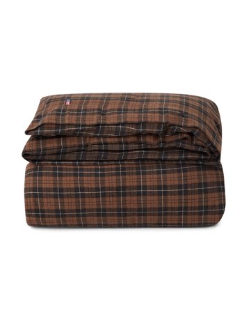 Lexington Checked cotton flannel duvet cover