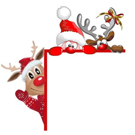 Jouluovikehyksen koriste joulupukki hirvi tonttu puinen ovenkulman kyltti kodin koriste