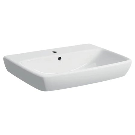 Lavabo 65 Geberit Selnova Square 65 cm sospeso bianco