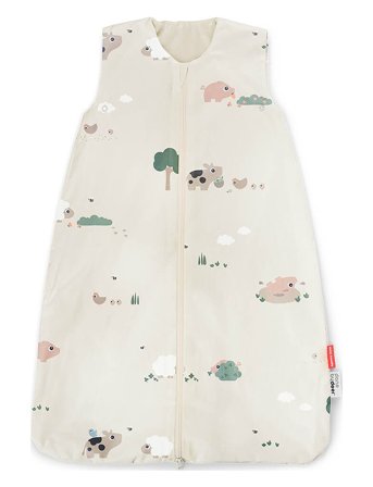 Done by Deer Sleepy Bag Tog 1.0 Tiny Farm Sand 90 Cm - Beige - 90X 52CM