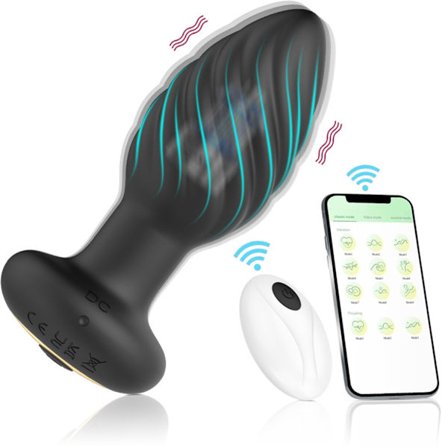 Buttplugg Vibrator Vibration Trådlös Fjärrkontroll Prostata Massager Sexleksak