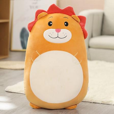 60 cm Squishmallows plysjleketøy av utmerket kvalitet, søtt dyr, Kawaii, stor, myk pute, Z-enhjørning, komfortabel, klassisk - WELLNG Lion