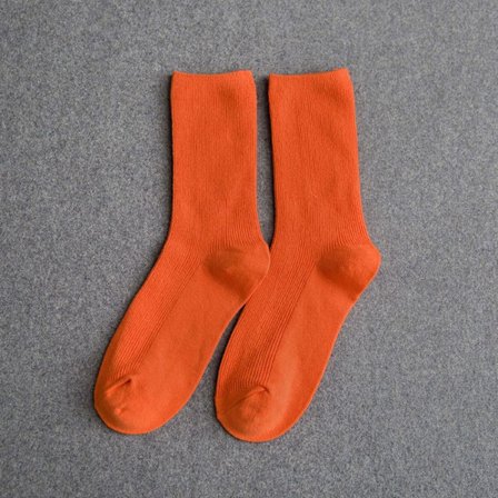 Medium Tube Socks Harajuku Pile Socks ORANGE