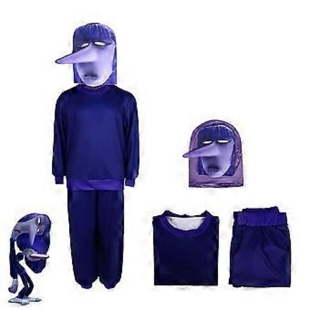 Inderst Inde 2 Cosplay Kostume Festlig Udklædningssæt Jumpsuit Bodysuit til Mænd Kvinder (190 Ennui)