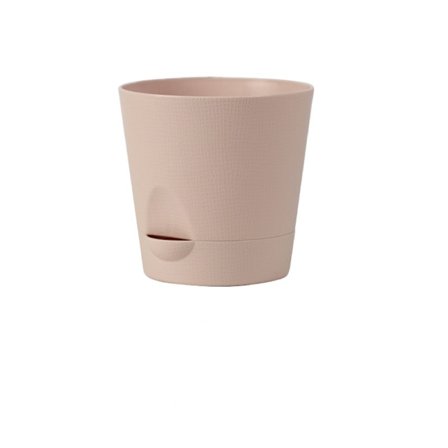 Sæt med 2 selvvandende indendørs og udendørs plantepotter, plantepotter med drænhuller, tallerkencisterner