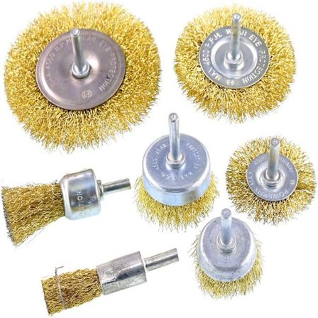 Stålbørstesett Kopperbørstesett Belagt stålborbørstesett