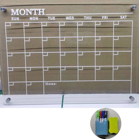 Akrylkalender Magnetisk akrylplate 6 6