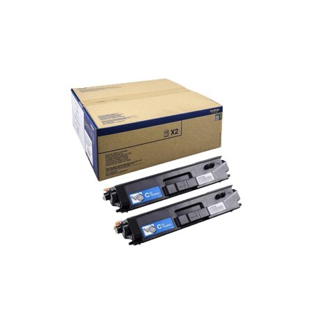 Brother TN900C - 2-pack - cyan - original - tonerpatron