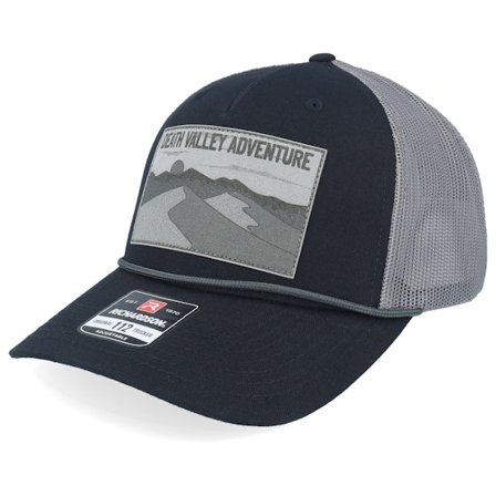 Wild Spirit - Death Valley Adventure Patch Black/Charcoal Rope Trucker Trucker Black Cap - @ Hatstore
