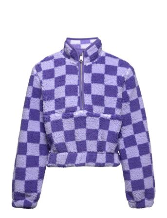 Kogdallas L/S Highneck Zip Swt Outerwear Fleece Outerwear Fleece Jackets Lila Kids Only