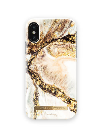 Fashion Case Hannalicious iPhone X Golden Swirl
