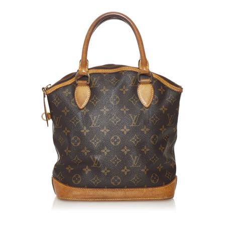 Louis Vuitton Vintage, Pre-owned Monogram Lockit Vertical Canvas Bruin, Dames, Maat:ONE Size