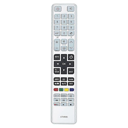 CT-8035 Erstatningsfjernbetjening til Toshiba TV Universal Infrarød Fjernbetjening
