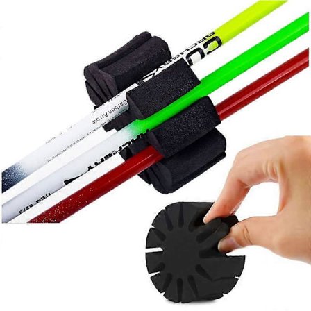 Pilseparator 6 stk. Pilhylle Rund Holder EVA-skum for 12 stk. Piloppbevaring Bueskyting Trening Jakt Utendørs Bære