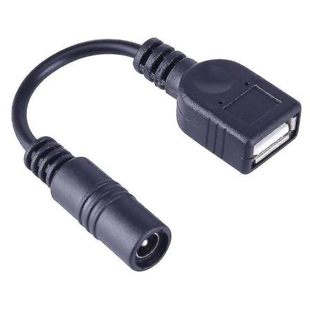 5,5 x 2,1 mm DC hona till USB AF DC hane power för bärbar datoradapter, längd: