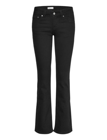 Gina Tricot Y2K Low Bootcut Jeans - Black - 42