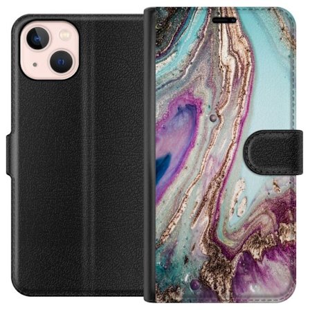 Kompatibelt Plånboksfodral till Apple Apple iPhone 13 Lila marmor