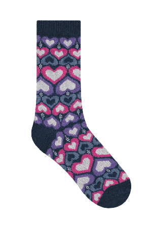 BleuForêt Ull & Kashmirsocka Sockor Dam Blå 36/40