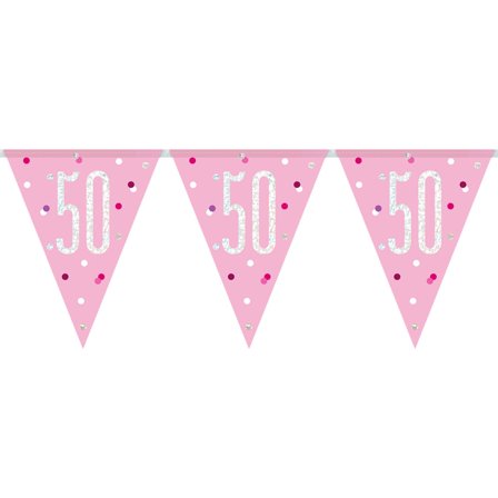 Flaggirlander 50 år Rosa & Sølv