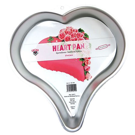CACAS Kakeform Hjerte 26x27cm