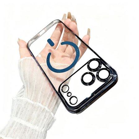 iPhone 17 Pro Max -puhelinkotelo, läpinäkyvä puhelinkotelo (Titanium Blue iPhone 17 Pro Max)