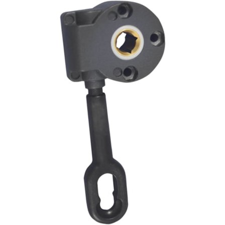 Svart Utendørs Markise Krankgir Tilbehør, Aluminium Legering Kraftig Markisedeler