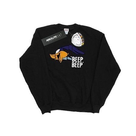 Looney Tunes Mens Beep Beep Road Runner Sweatshirt 3XL Svart
