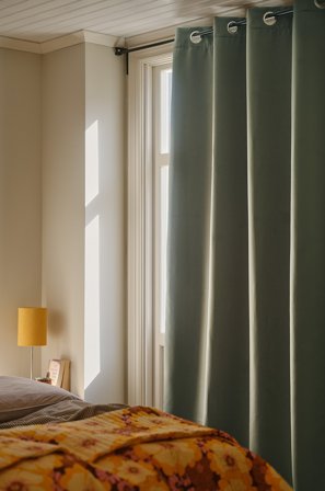 Jotex - Blendingsgardin Med Maljer - 1 Lengde Grønn - KYLIE - Kjøp Mørkleggingsgardiner hos Jotex