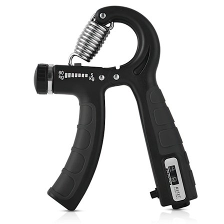 Håndgrepstrener - Håndgrepsforsterkere Justerbar motstand 10-132lbs Underarmstrener med teller, Håndtrener, Bærbar underarmstrening