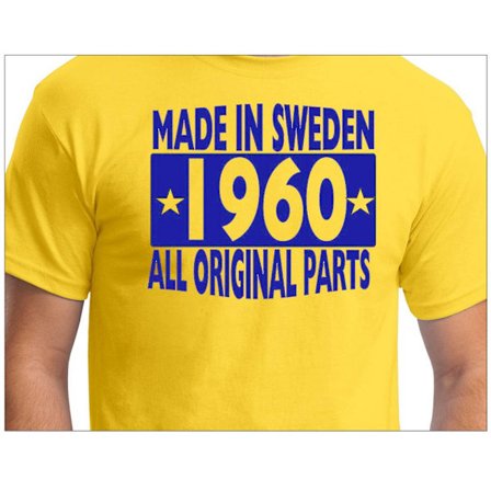 Gul T-shirt Made in Sweden 1960 All original parts