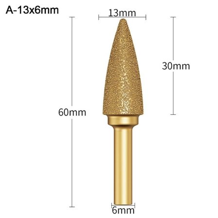 Hiomapää Grafiittitanko Kiillotettu A-13X6MM