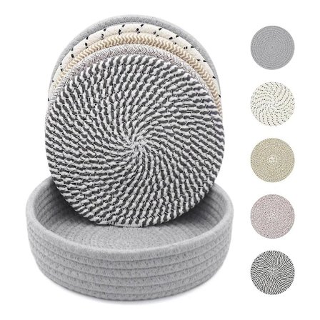 7-tums underlägg för varma rätter, kastruller och stekpannor, tjockt värmebeständigt glasunderlägg, multifunktionella varma kuddar för bord B