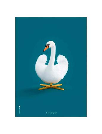 The Swan Petrol Home Decoration Posters & Frames Posters Animals Multi/mönstrad Brainchild
