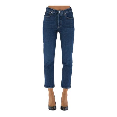 Agolde Straight Jeans , Blauw , Dames , Maat: W26