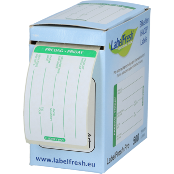 ETIKETT LABELFRESH FRIDAY