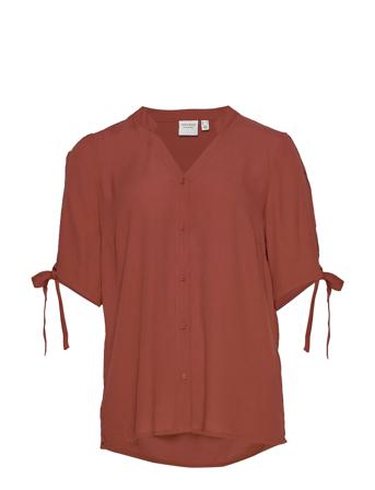 Jrnewlorende 2/4 Sleeve Blouse - K Red JunaRose