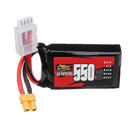 ZOP Power 3S 11.1V 550mAh 95C 6.105Wh LiPo Batteri XT30 Plugg for RC Drone