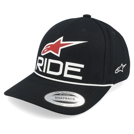 Alpinestars - Schwarz adjustable Cap - Ride Comp Hat Black/White/Red Adjustable @ Hatstore