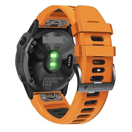 For Garmin Fenix ​​3 26 mm silikon sportsklokkerem i to farger