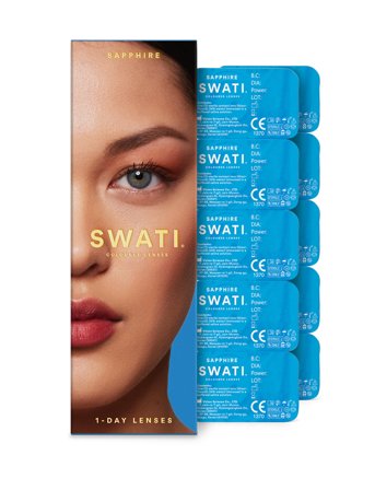 SWATI Cosmetics Sapphire 1-Day Lenses (2X5 Pairs) - 30 g