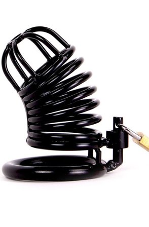 Kiotos Chastity Cage Black - Woome.pl